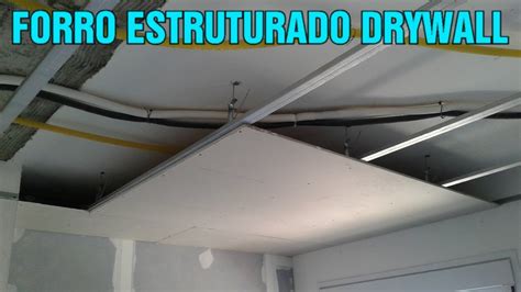 Forro Gesso Drywall Estruturado Sanca Reta Sala De Estar Youtube