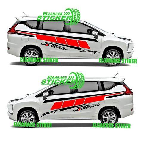 Stiker Mobil Xpander Model Terbaru Cutting Stiker Striping Jdm Power