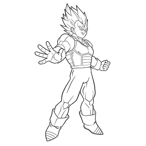 Vegeta Super Saiyan Coloring Pages