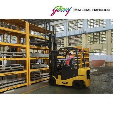 Godrej Electric Forklift Rental Services For Industrial Side Loader