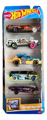 Mattel Hot Wheels Demo Destruction 5 Carritos Metal Escala MercadoLibre