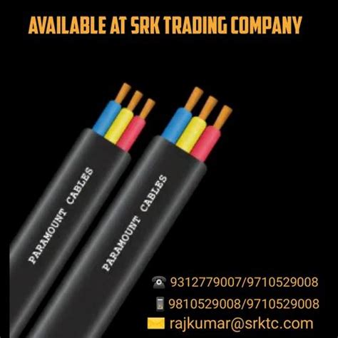 Wire Material Copper Electrical Submersible Core Pvc Flat Cable At