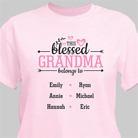 Personalized This Blessed Grandma T Shirt Spilsbury