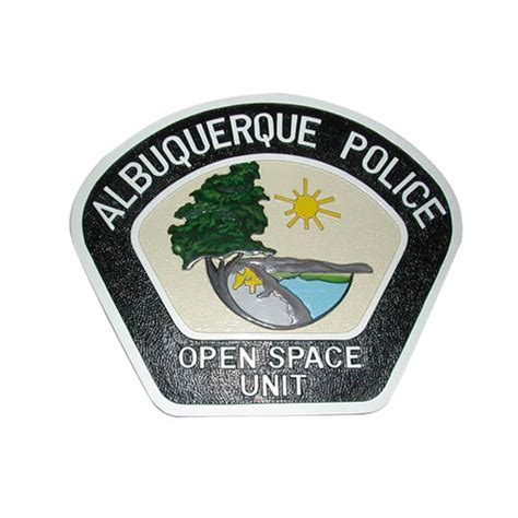 Albuquerque Police Department patch wooden plaque