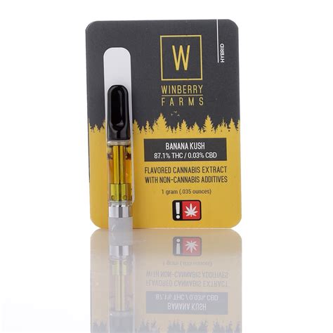 Winberry Farms Banana Kush Distillate Cartridge 1g Leafly