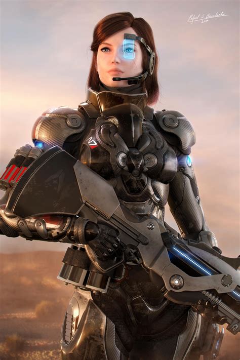 These Amazing Renders Of A Custom Femshep Rmasseffect