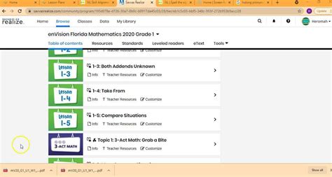 Savvas Math Topic Lesson Compare Situations