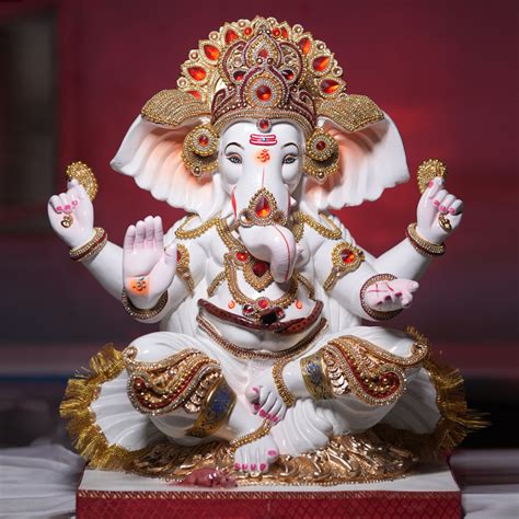 Plaster Of Paris Ganesha Idol Spruhacreation Custom Sculptures