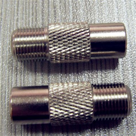 Straight Rf Coaxial F Female Jack To Male Plug Connector For Rg