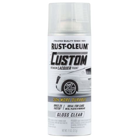 Rust Oleum Pintura En Aerosol De Laca Personalizada Transparente Brillante