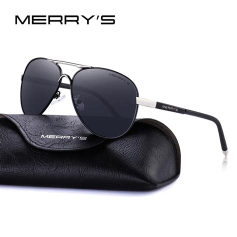 Merrys Men Classic Pilot Sunglasses Hd Polarized Aluminum Driving Sun