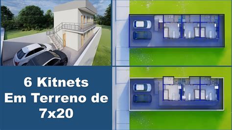 Projeto De Kitnets Para Alugar Em Terreno De X Ideia P Investir