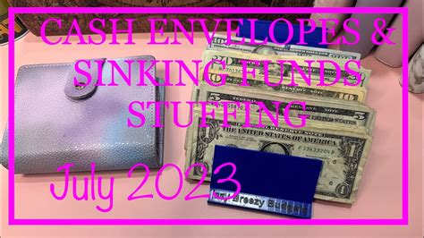 CASH ENVELOPES STUFFING SINKING FUNDS PAYCHECK 2 July 2023