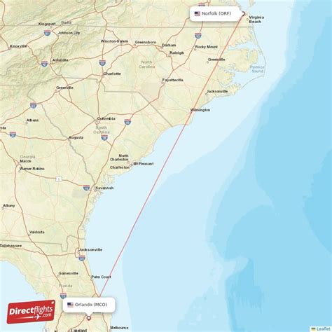 Direct Flights From Norfolk To Orlando ORF To MCO Non Stop