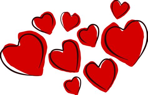 Red Hearts Clip Art