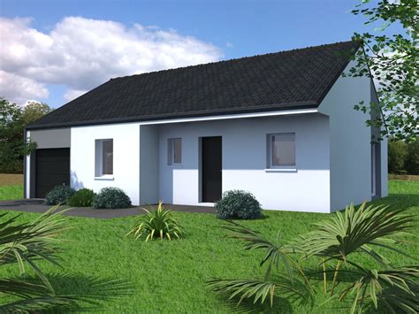 Plan Maison 80m2 Plain Pied Nantes 44 MF Construction