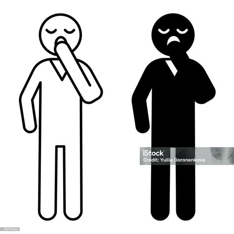 Bored Icons Black And White Vector Icons Of A Man Yawning From Boredom