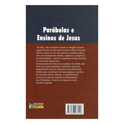 PARÁBOLAS E ENSINOS DE JESUS Livraria Cultura Espírita União