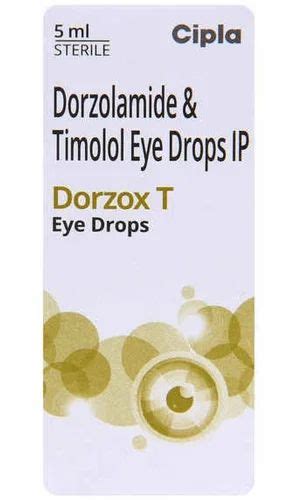 Cipla Dorzolamide Timolol Dorzox T Eye Drop At Rs 512 Bottle In Nagpur