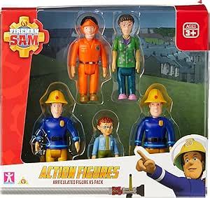 Amazon Fireman Sam Action Figures 5 Figure Pack フィギュアドール 通販