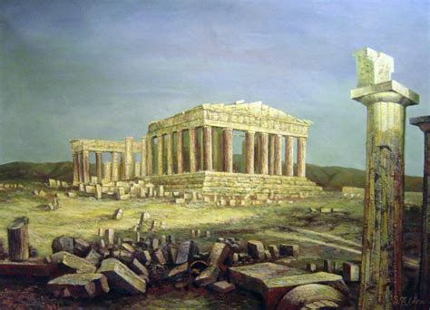 The Parthenon Painting By Frederic Edwin Church Reproduction