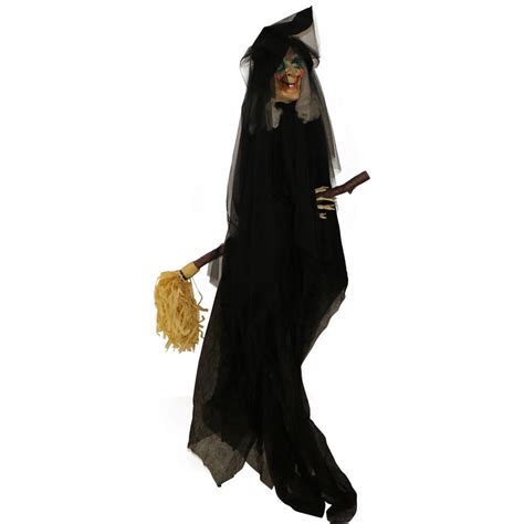 New Home Accents Life Size Halloween 7ft Spellcasting Led Witch Animatronic Deco Town