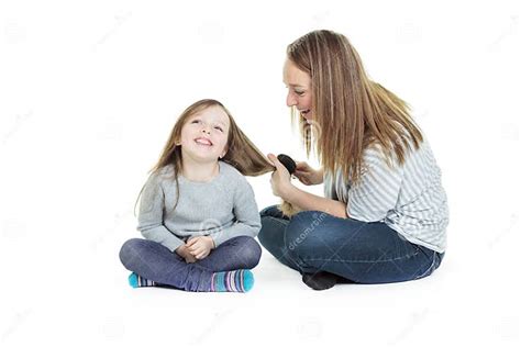 Mother Daughter Brush Hair Stock Image Image Of Affectionate 46741197