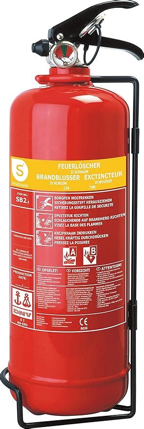 Smartwares SB2 Feuerlöscher Schaumlöscher Brandklassen A und B feste