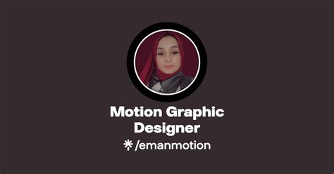 Motion Graphic Designer Twitter Instagram Linktree