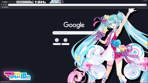 Hatsune Miku Magical Mirai 10th Anniversary Chrome Theme ThemeBeta