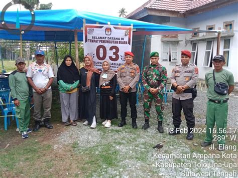 Jelang Hari Pemungutan Suara Personel Pam Tps Cek Lokasi Tps