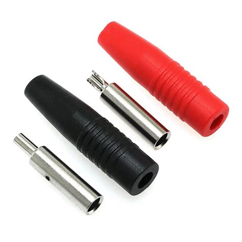 4 X Bananenbuchse 4mm Rot Schwarz Buchse Isoliert Bananenstecker