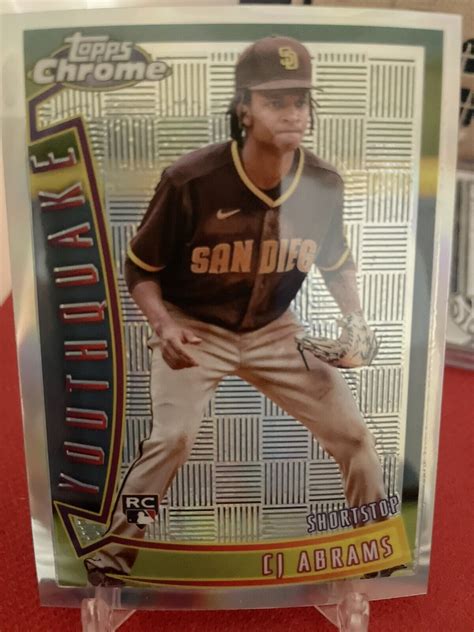 2022 Topps Chrome Sonic CJ Abrams Rookie Youthquake YQ 5 Rc EBay