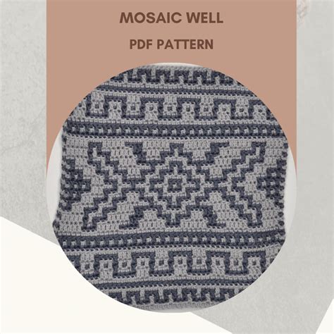 Mosaic Well CROCHET PATTERN Lyjo Lelijo