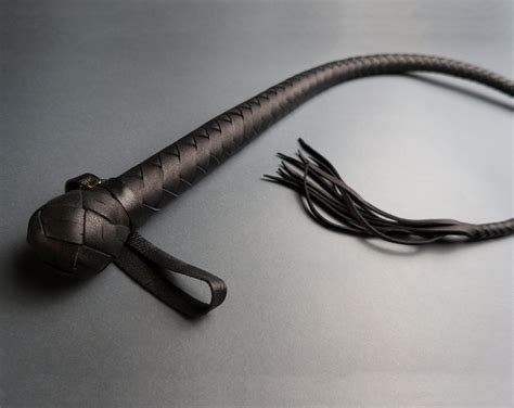 Single Tail Whip For Bdsm Leather One Tailed Sex Toys Etsy