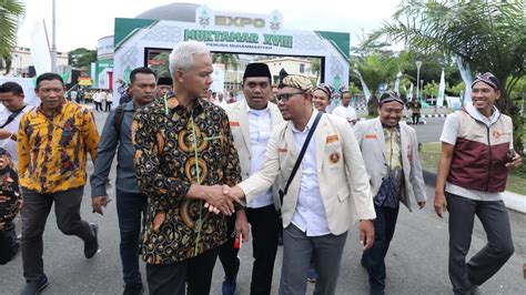 Ganjar Pranowo Disambut Meriah Peserta Muktamar Pemuda Muhammadiyah