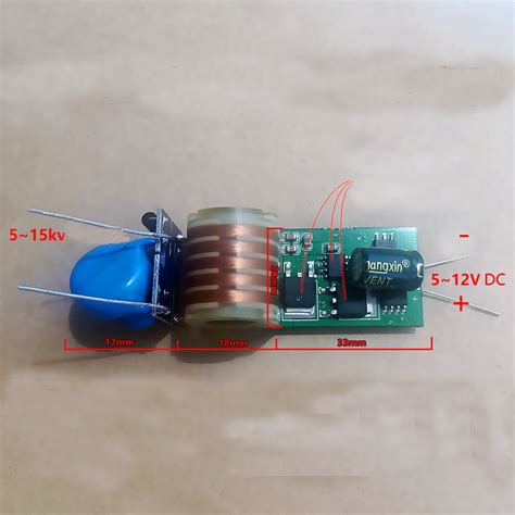 DC5 12V 7 4V To 15KV High Voltage Pulse Arc Generator Ignition Boost