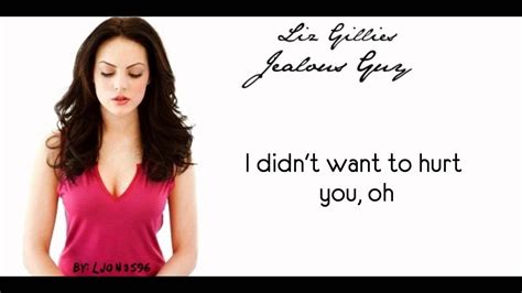 Elizabeth Gillies Jealous Guy Lyrics Video Youtube