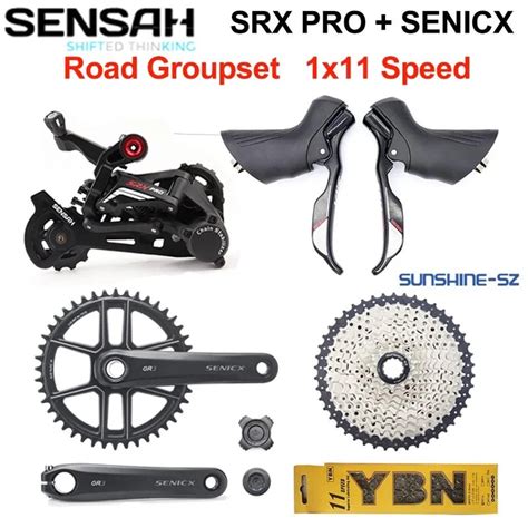 Sensah Srx Pro X Speed S Road Bike Groupset Sti R L Shifter Rear