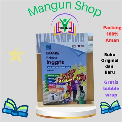 Jual Buku Goals Bahasa Inggris Kelas 10 11 12 SMA MA Kurikulum Merdeka