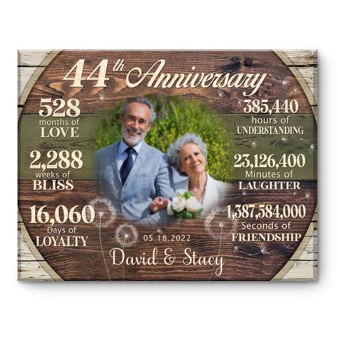 Custom 44th Anniversary T 44 Years Anniversary T For Couple