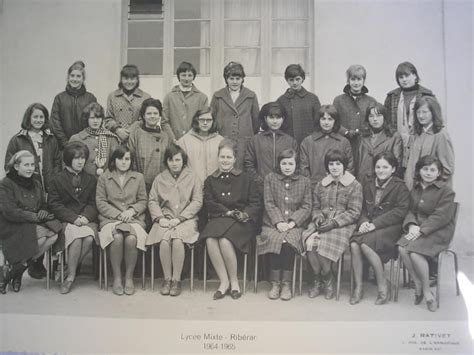 Photo De Classe Troisième Moderne De 1965 Lycée Arnaud Daniel