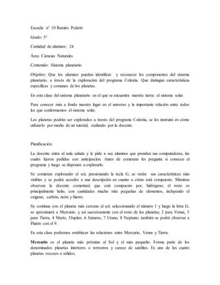 Planificacion Celestia Pdf