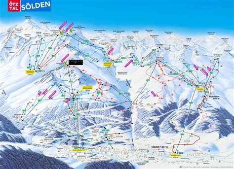 Sölden ski map - Ontheworldmap.com