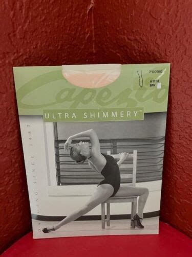 New Capezio Ultra Shimmery Ballet Pink Footed 1808 Adult Tight Tights Ebay