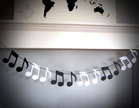 Music Note Garland Music Recital Music Teacher T Music Etsy Music