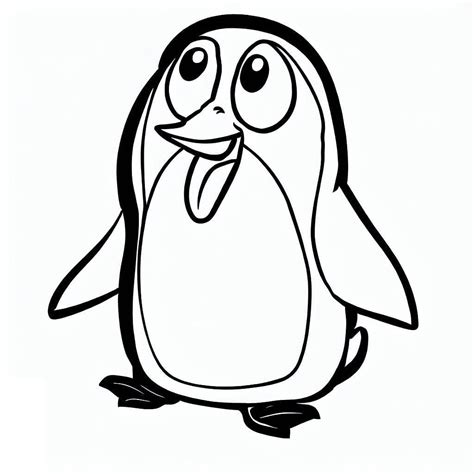 Coloriage Pingouin Très Drôle Télécharger Et Imprimer Gratuit Sur