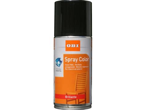 Obi Vernice Spray Color Brillante Nero Intenso Ml Obi