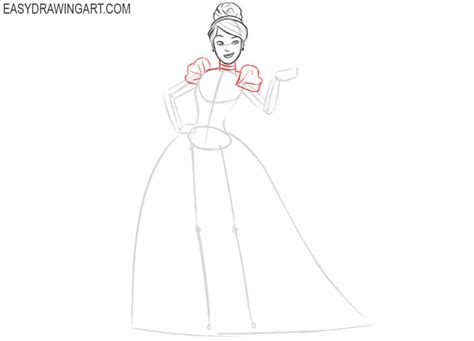 How To Draw Cinderella Easy Drawing Art