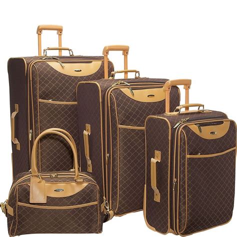 Pierre Cardin Signature Piece Expandable Luggage Set Ebags